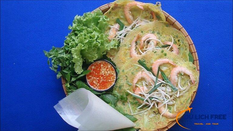 Bánh Xèo chảo mực tôm - Hoàng Diệu