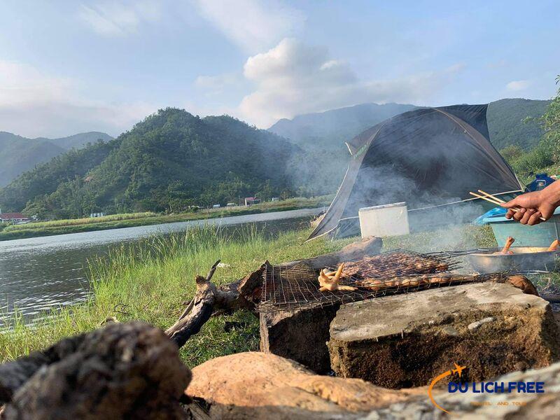 Thưởng thức BBQ tại sông Cu Đê Đà Nẵng